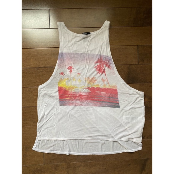 Forever 21 Beach Sunset Graphic Tank Top - Picture 1 of 3